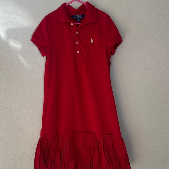 Polo by Ralph Lauren Kids Red Polo Dress - Picture 1 of 2